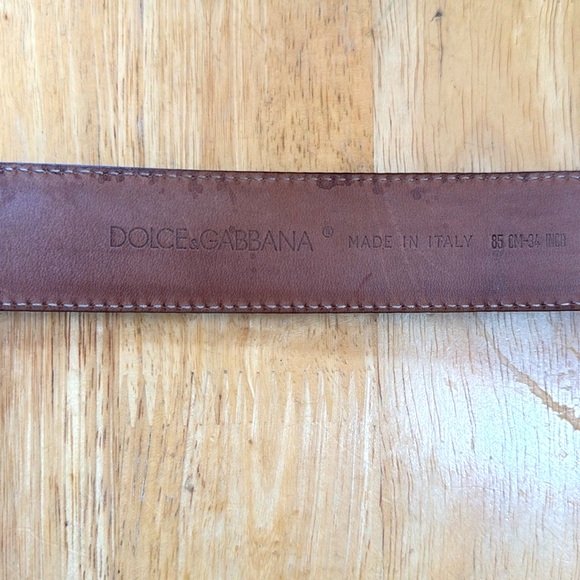 Dolce Gabanna GENUINE Snake Skin Belt in excellent condition with large buckle - Picture 4 of 7